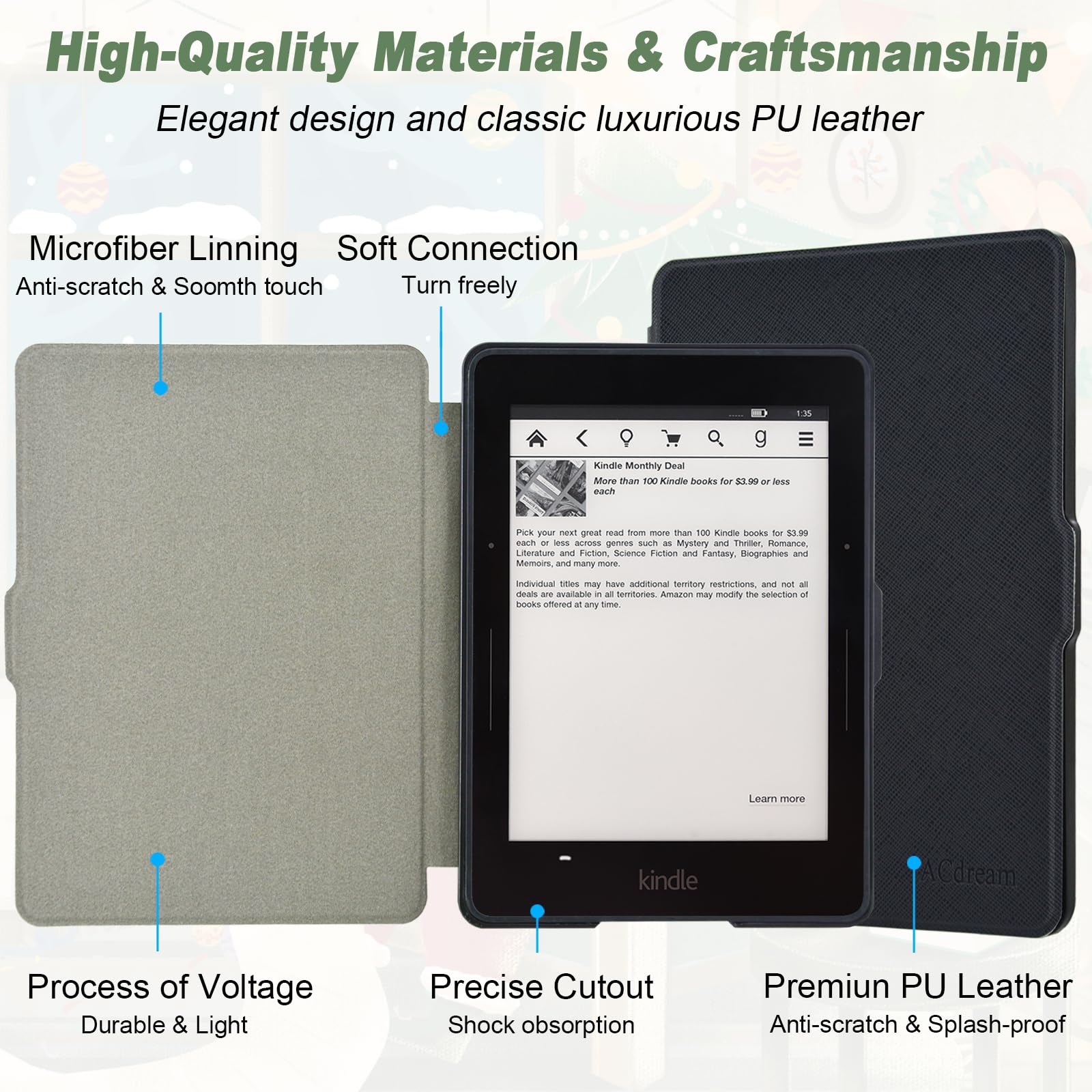 Amazon.com: ACdream Case for Kindle Voyage, The Thinnest and